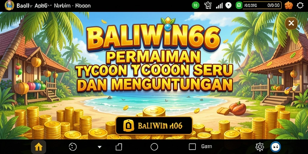 Screenshot gameplay BALIWIN66 yang menunjukkan manajemen bisnis yang menantang.