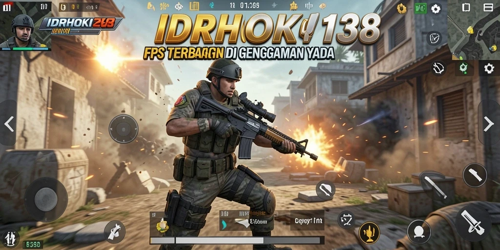 Screenshot gameplay <strong>IDRHOKI138</strong> yang menampilkan aksi tembak-menembak yang intens.