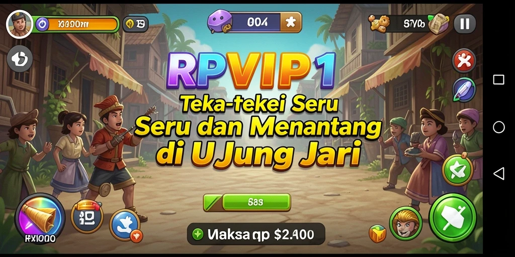 Gameplay RPVIP1 menampilkan tantangan puzzle yang menarik.