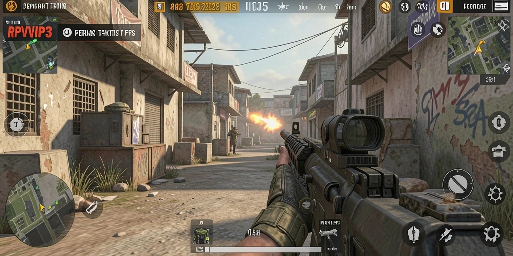 Tampilan gameplay RPVIP3 yang intens dan mendebarkan.